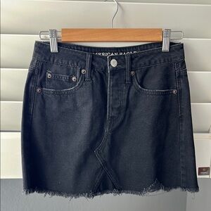 American Eagle Outfitters Black Denim Skirt